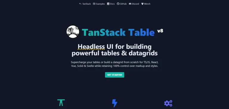 React-table Tanstack table react npm package