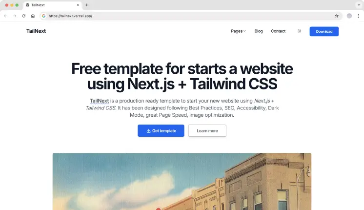 TailNext Nextjs Landing Page Template