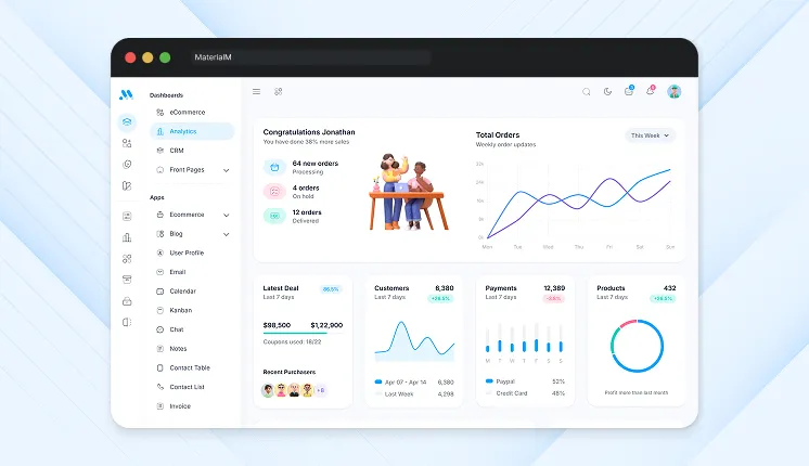 MaterialM Bootstrap Sidebar