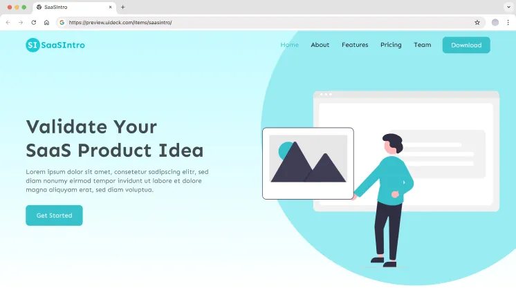 saasintro Website Template