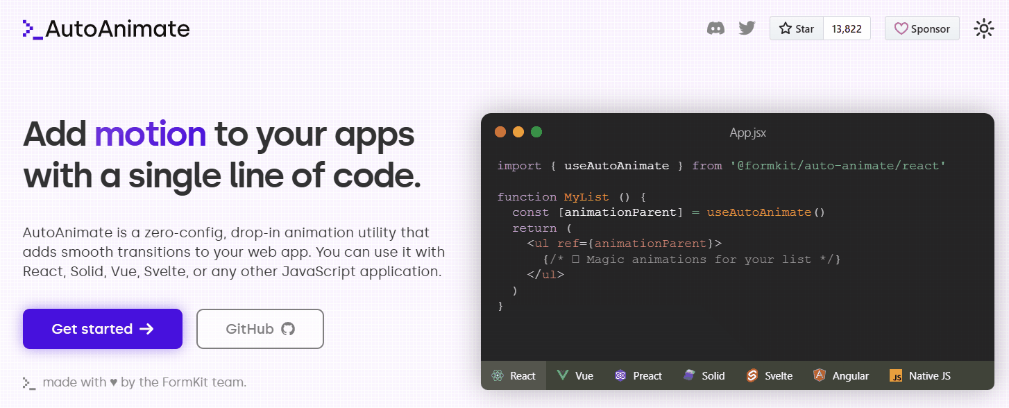 AutoAnimate React NPM