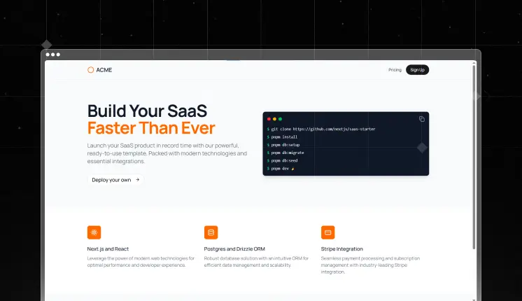 Next.js SaaS Starter