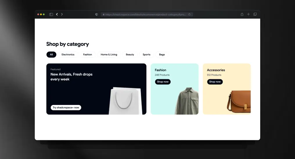 Product Tabbed Category Block