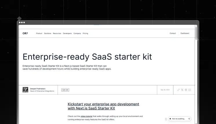 SaaS Starter Kit