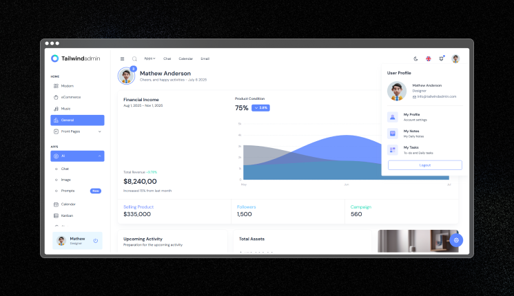 Tailwindadmin Dashboard