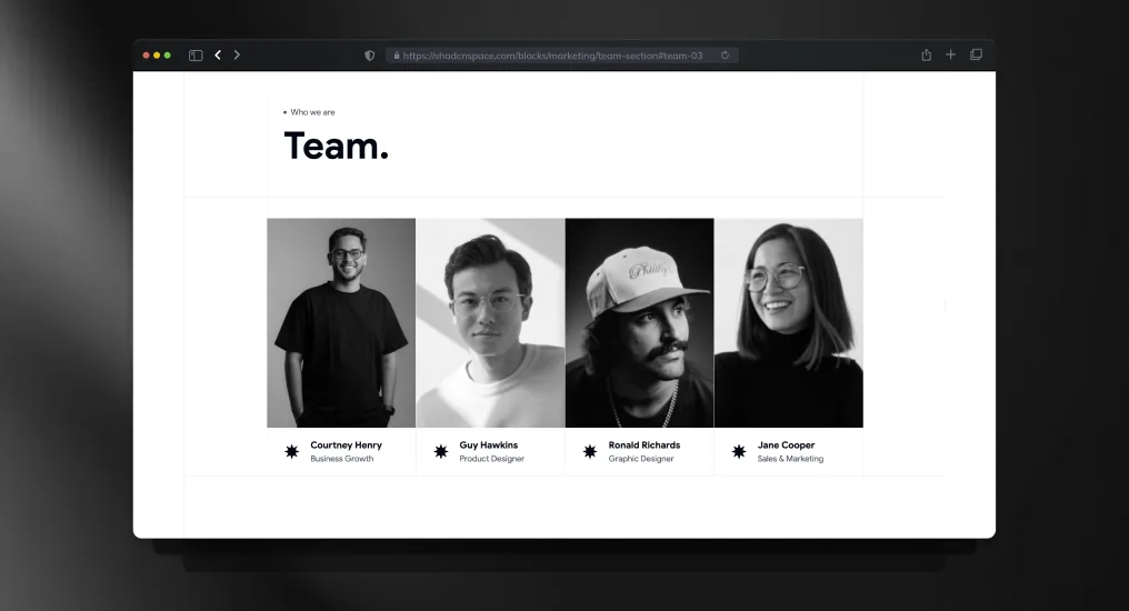Team Section Block