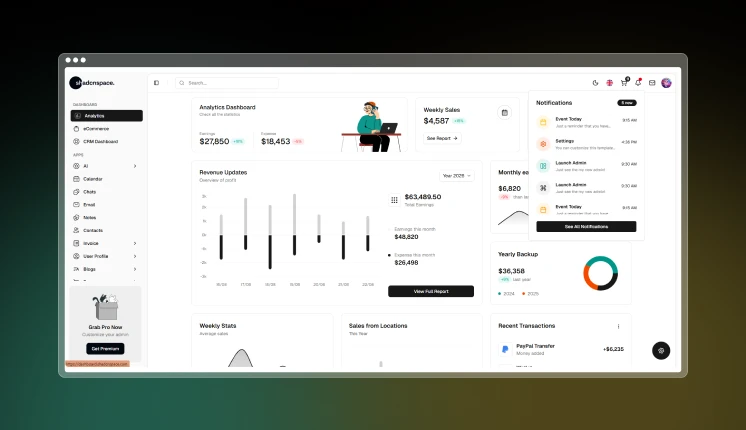 shadcnspace modern dashboard