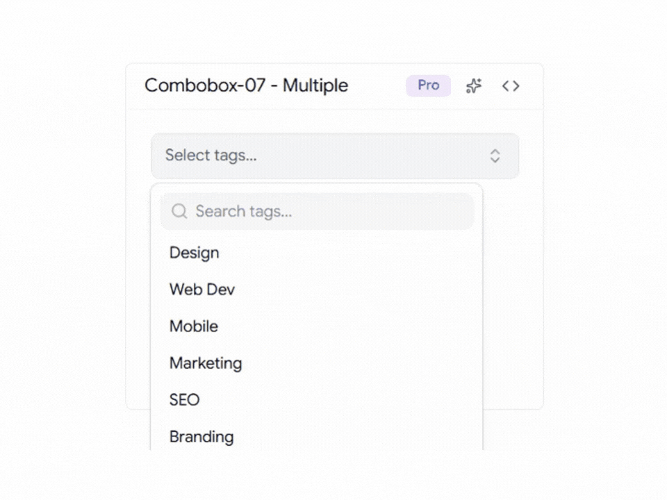 Shadcn Multiple Selection Combobox