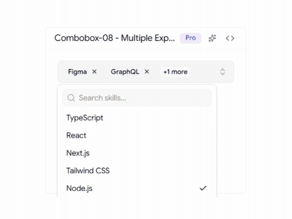 Multiple Expandable Shadcn Combobox