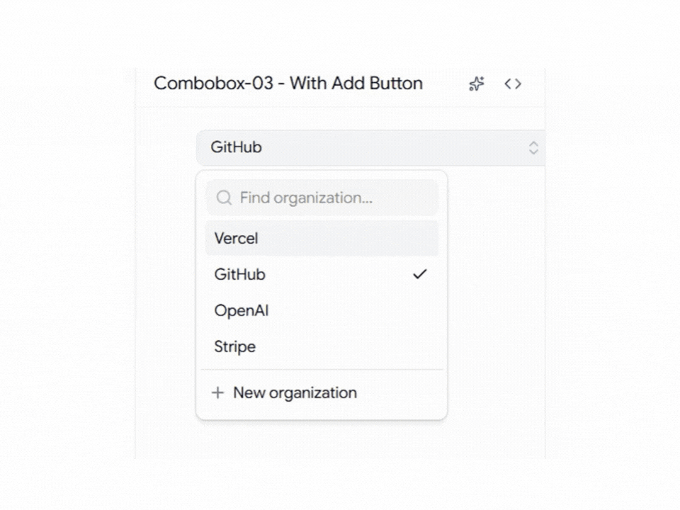 Shadcn Combobox with Add Button