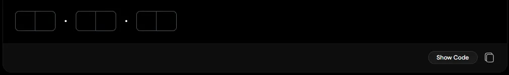 OTP Input Separator