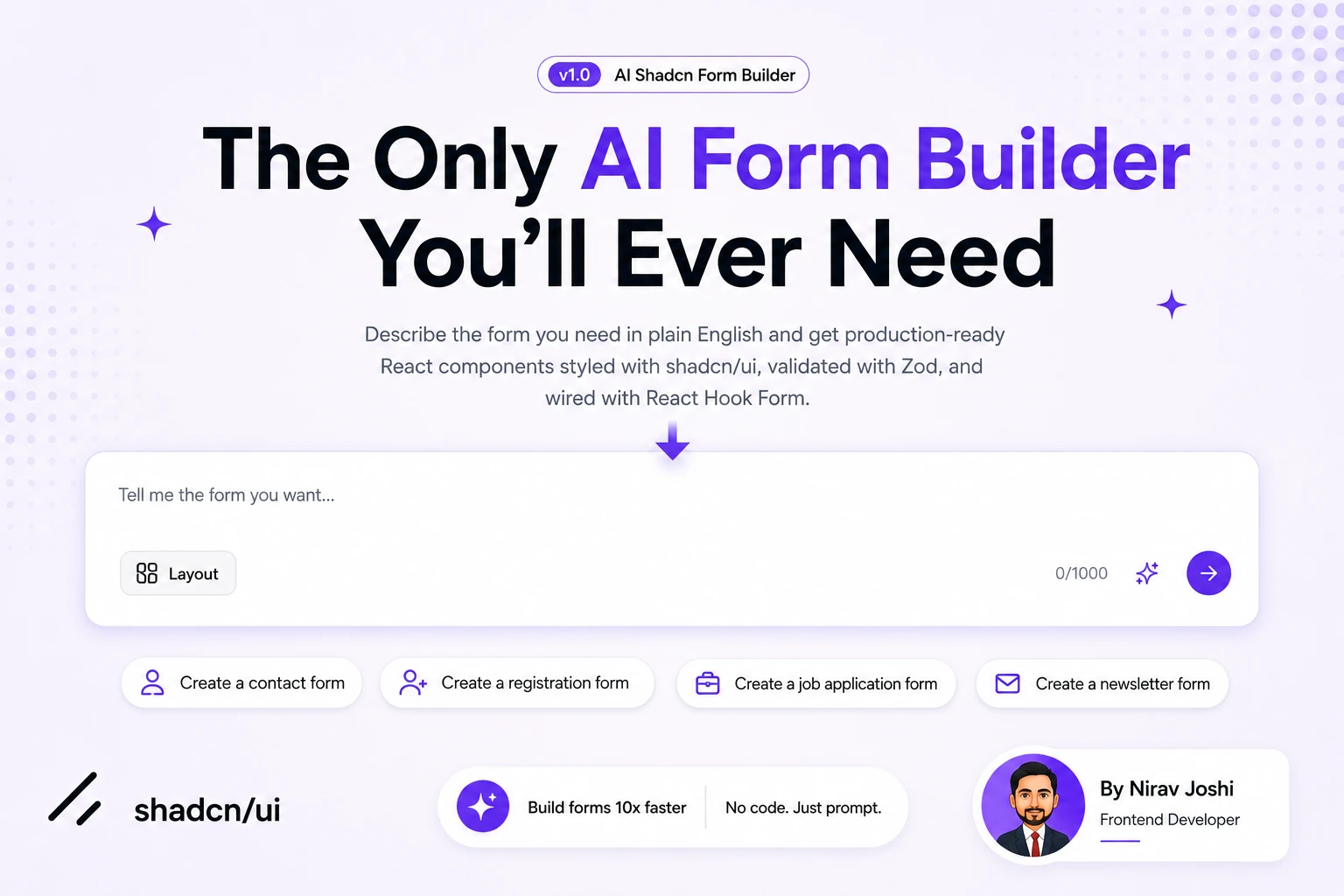 Shadcn Form Builder