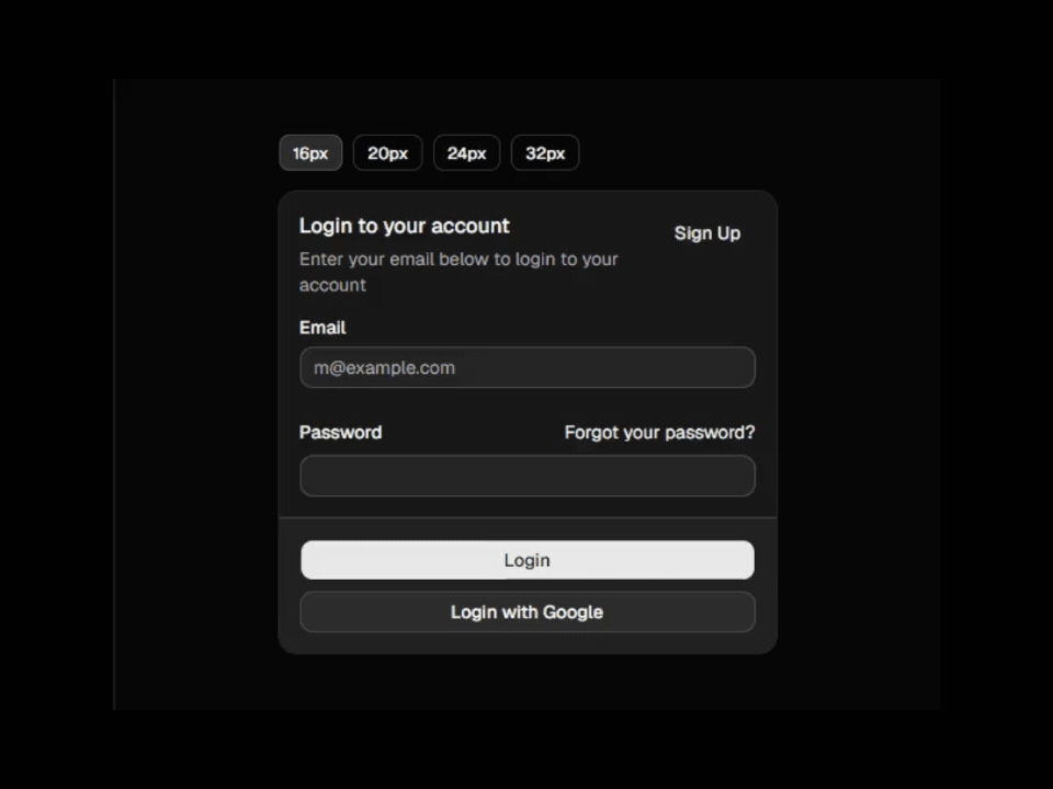 Spacing Card