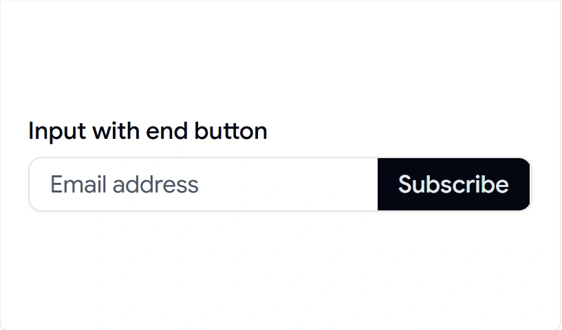 Input with End Button