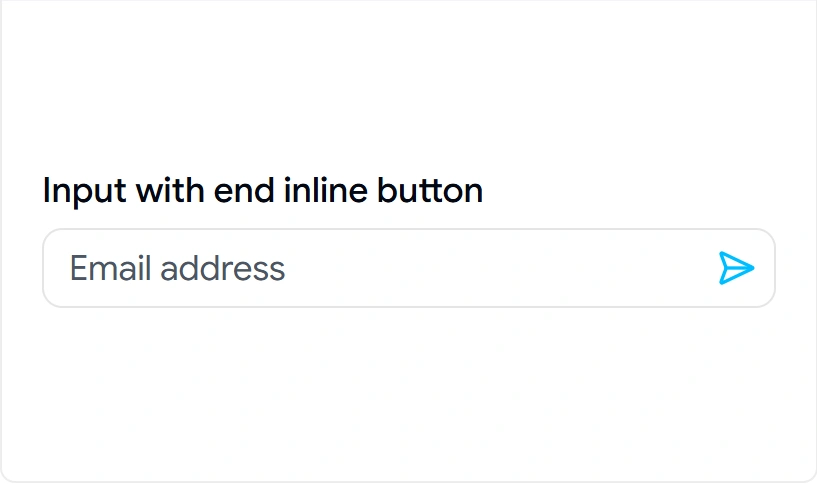 Input with End Inline Button