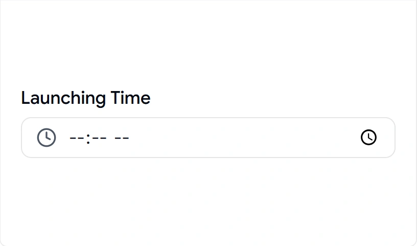 Input with Time