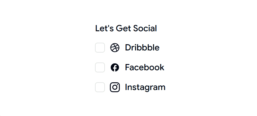 Shadcn Vertical Checkbox Group