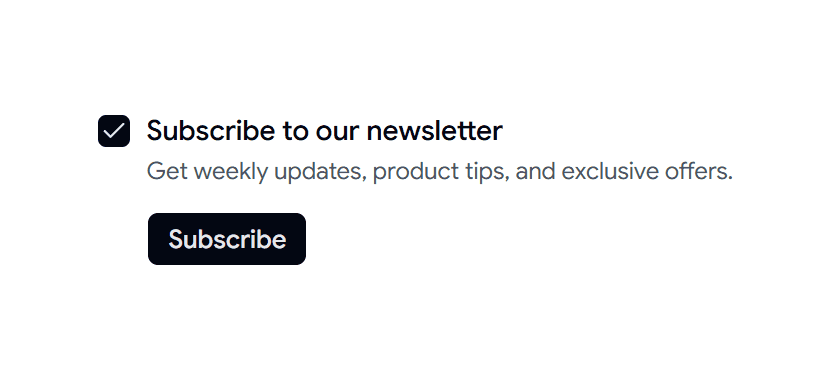 Shadcn Checkbox with form