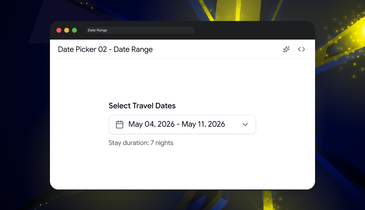 Date Range Picker